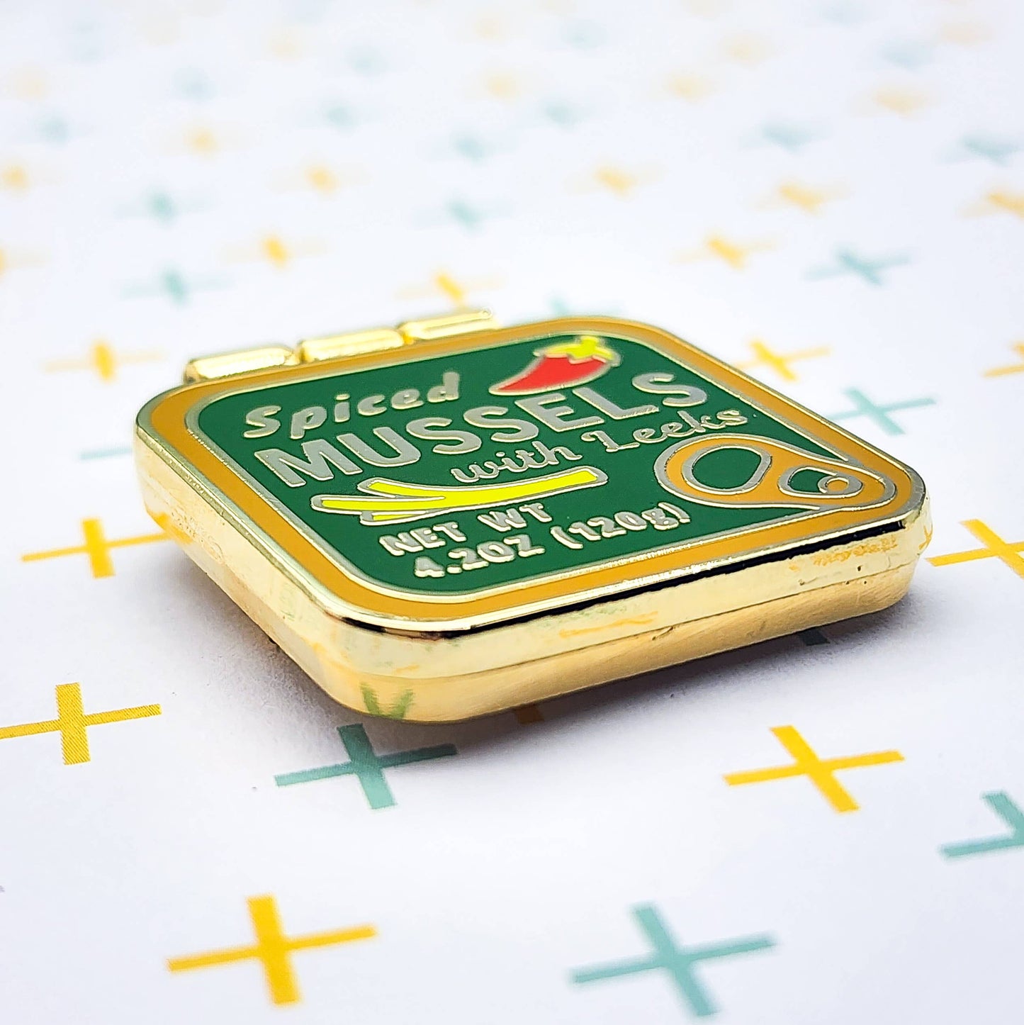 Tinned Mussels Enamel Pin