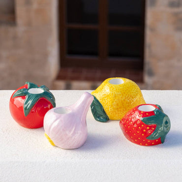 Strawberry Ceramic Candle Holder | 6cm | Mothers Day Gifts |