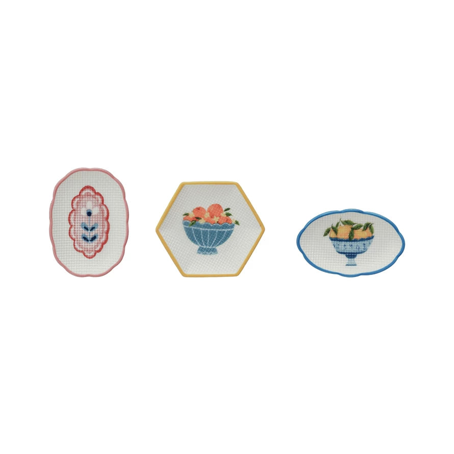 Cottage Core Mini Fruit and Floral Trinket Tray