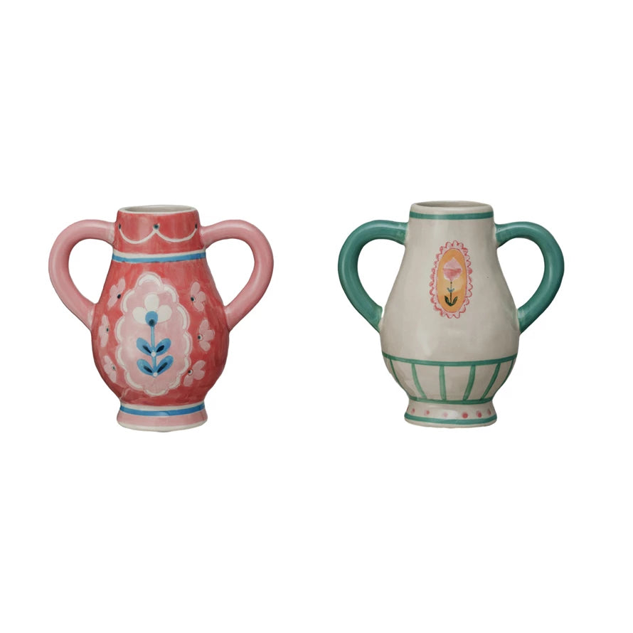 Blossom Flower Hand Painted Urn