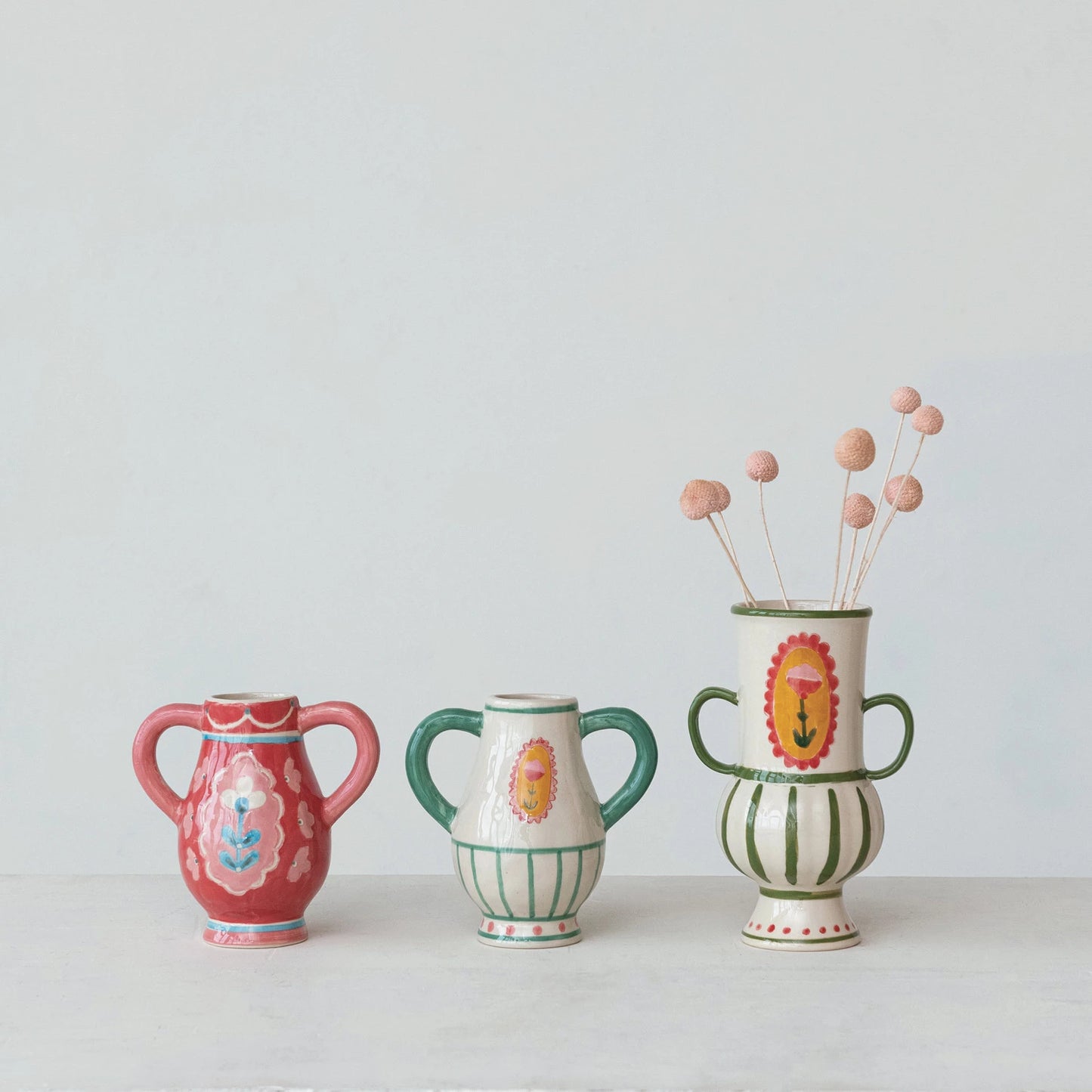 Blossom Flower Hand Painted Urn