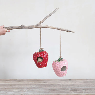 Strawberry Hanging Bird House