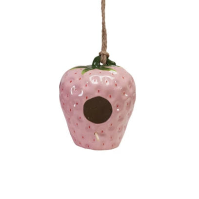 Strawberry Hanging Bird House