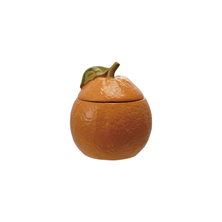 Orange Storage Jar
