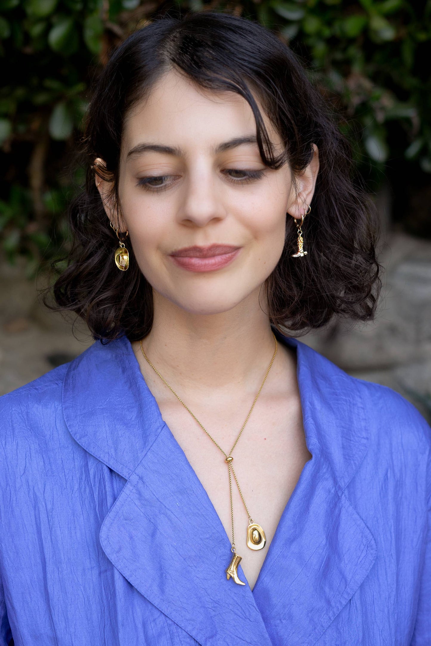 Wrangler Bolo Lariat Necklace 18K Gold Plated