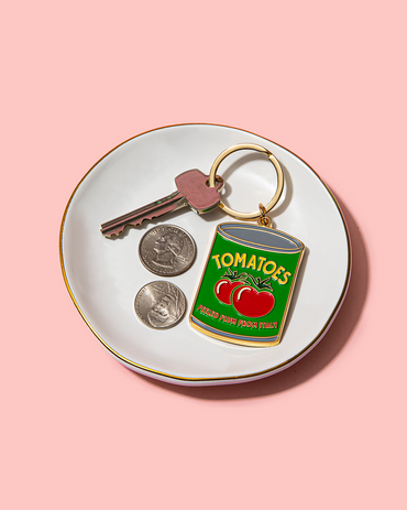 Tomato girl aesthetic keychain for trendy gift shop display