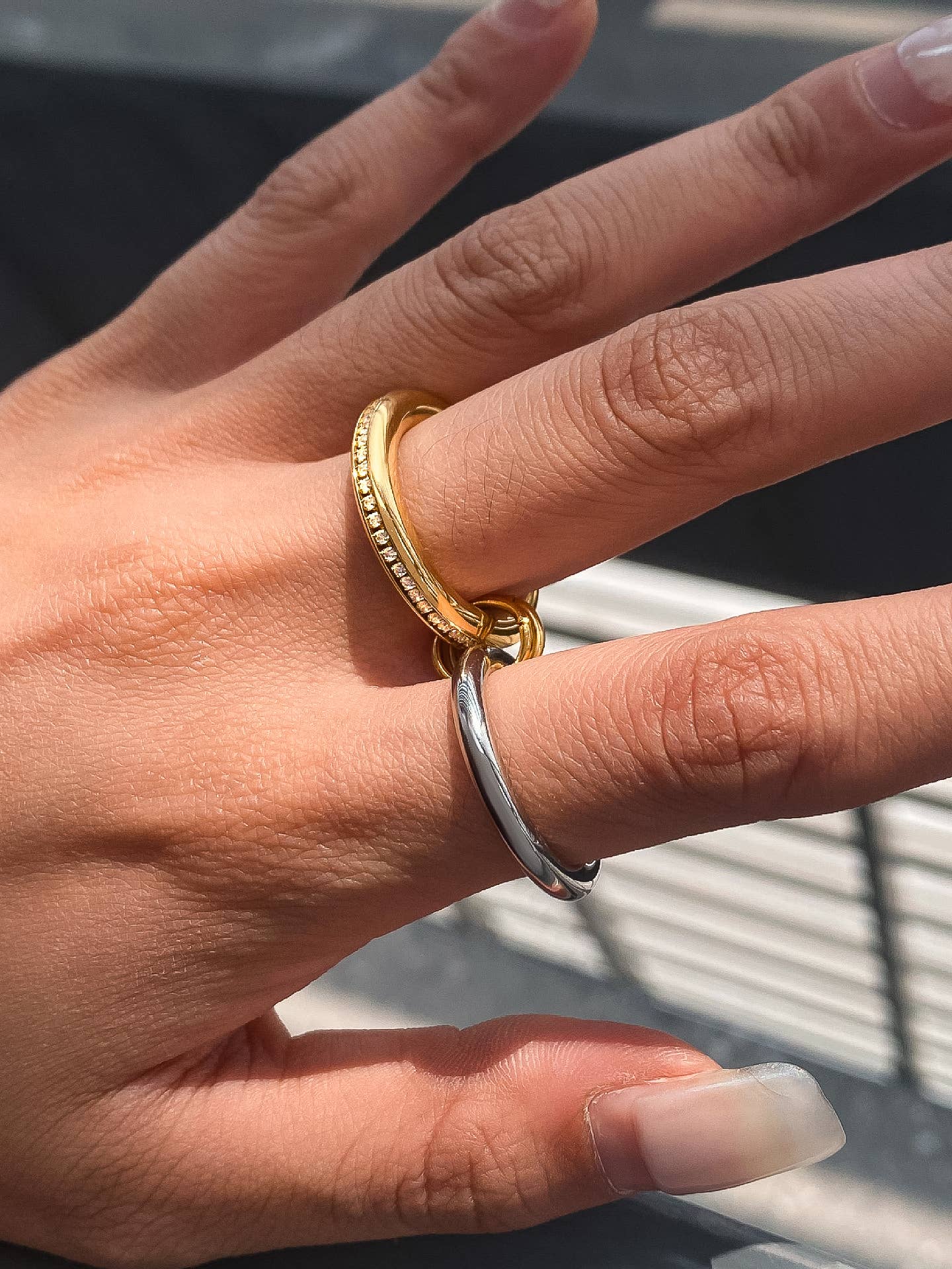Bayard 18K Gold Multi Stack Band Ring