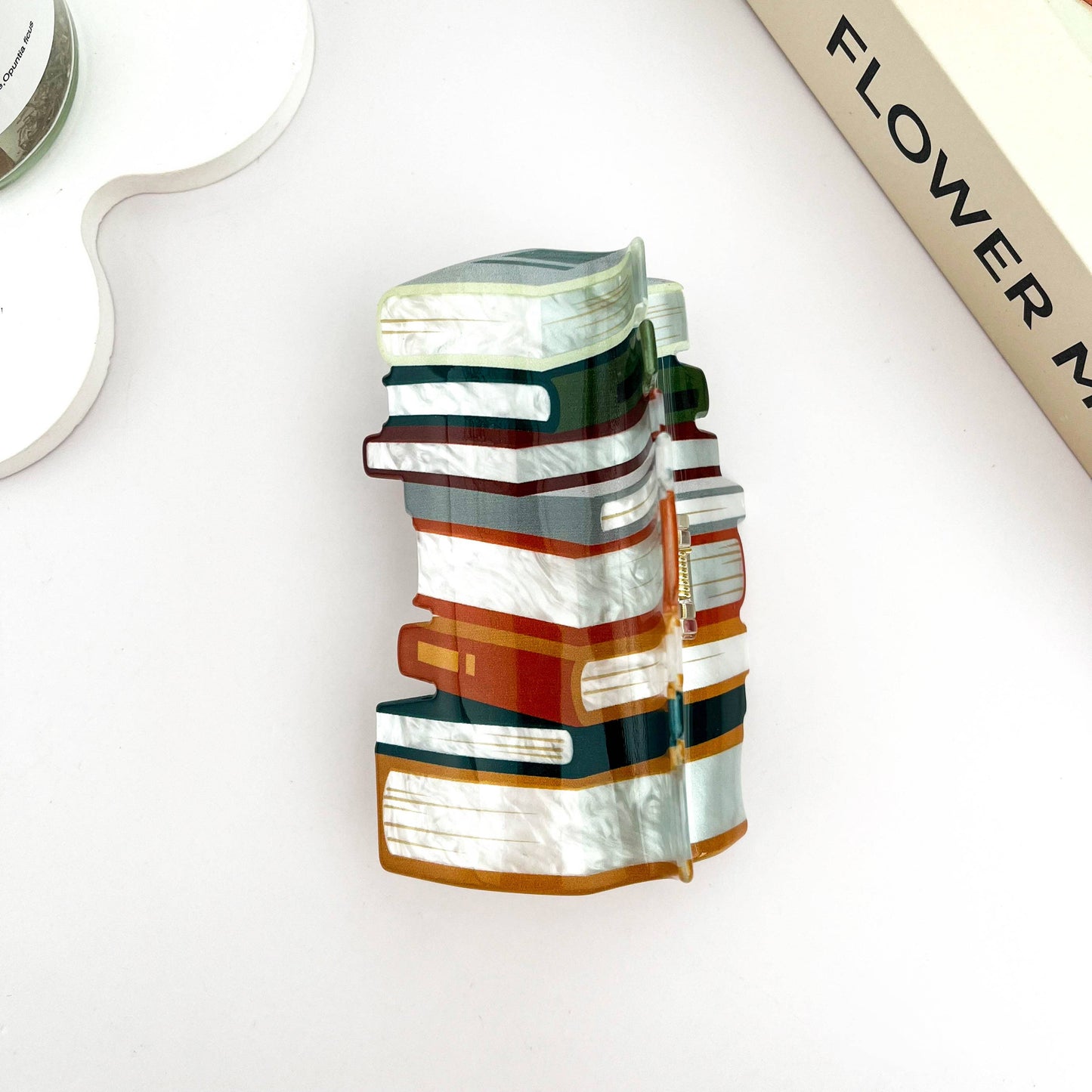 Book Hair Claw Clip