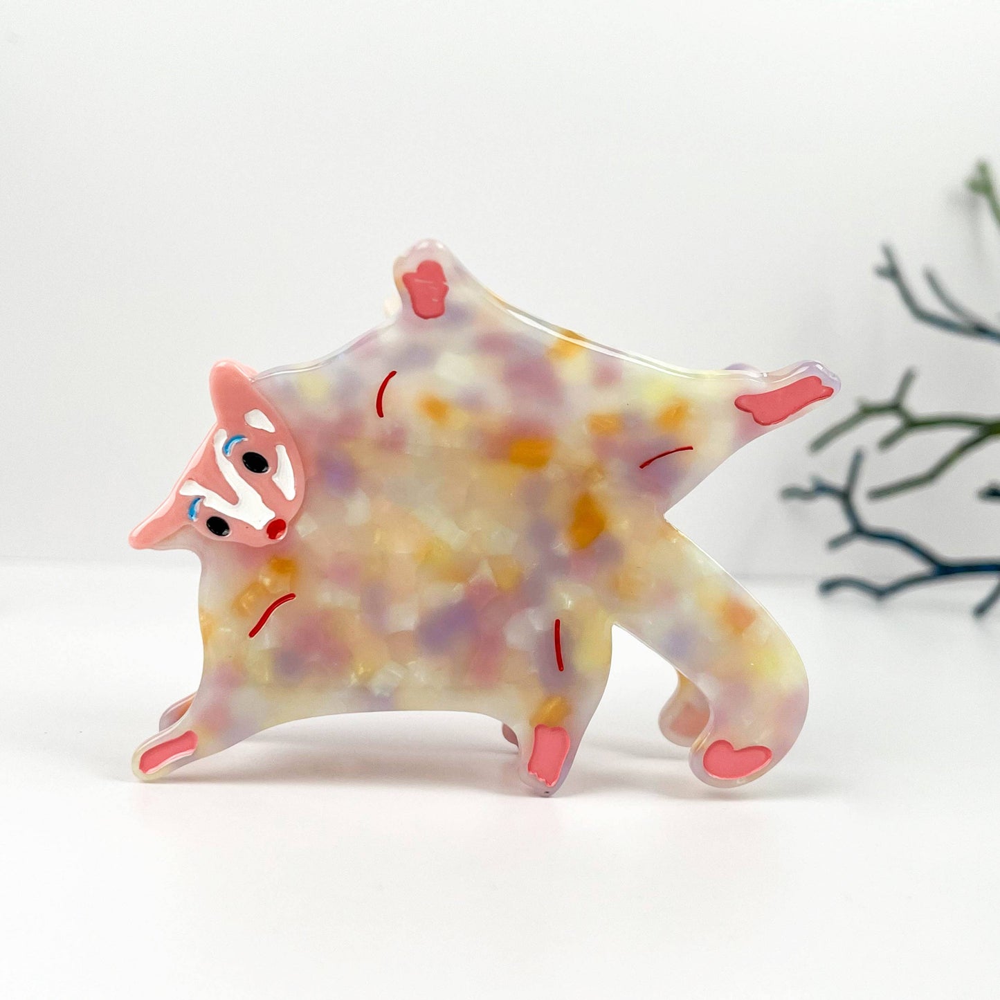 Sugar Glider Acetate Hair Claw Clip