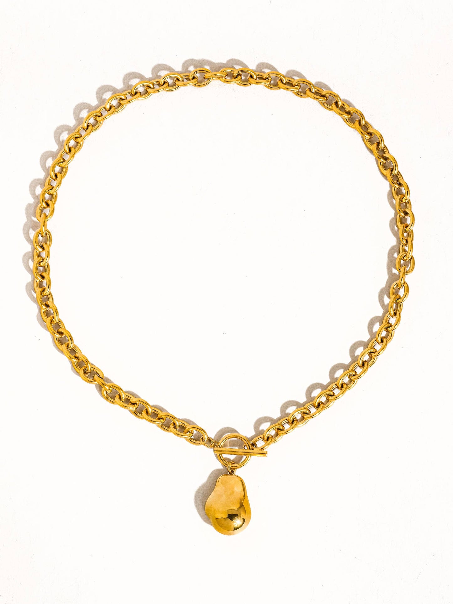Ciel Large Pearl Chain Necklace