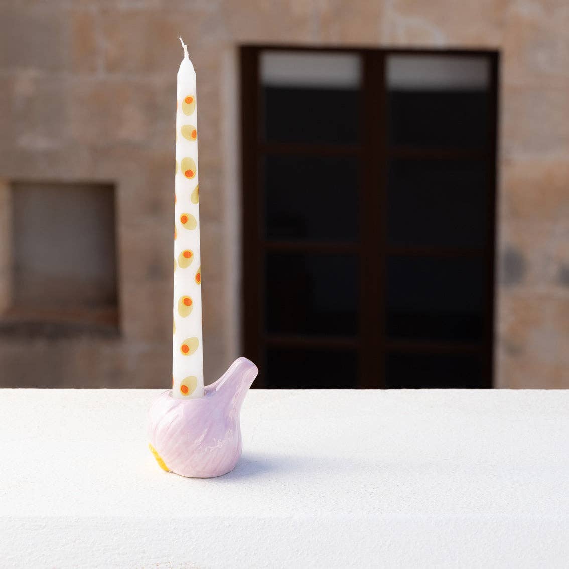 Garlic Ceramic Candle Holder | 6cm | Summer | Mothers Day |