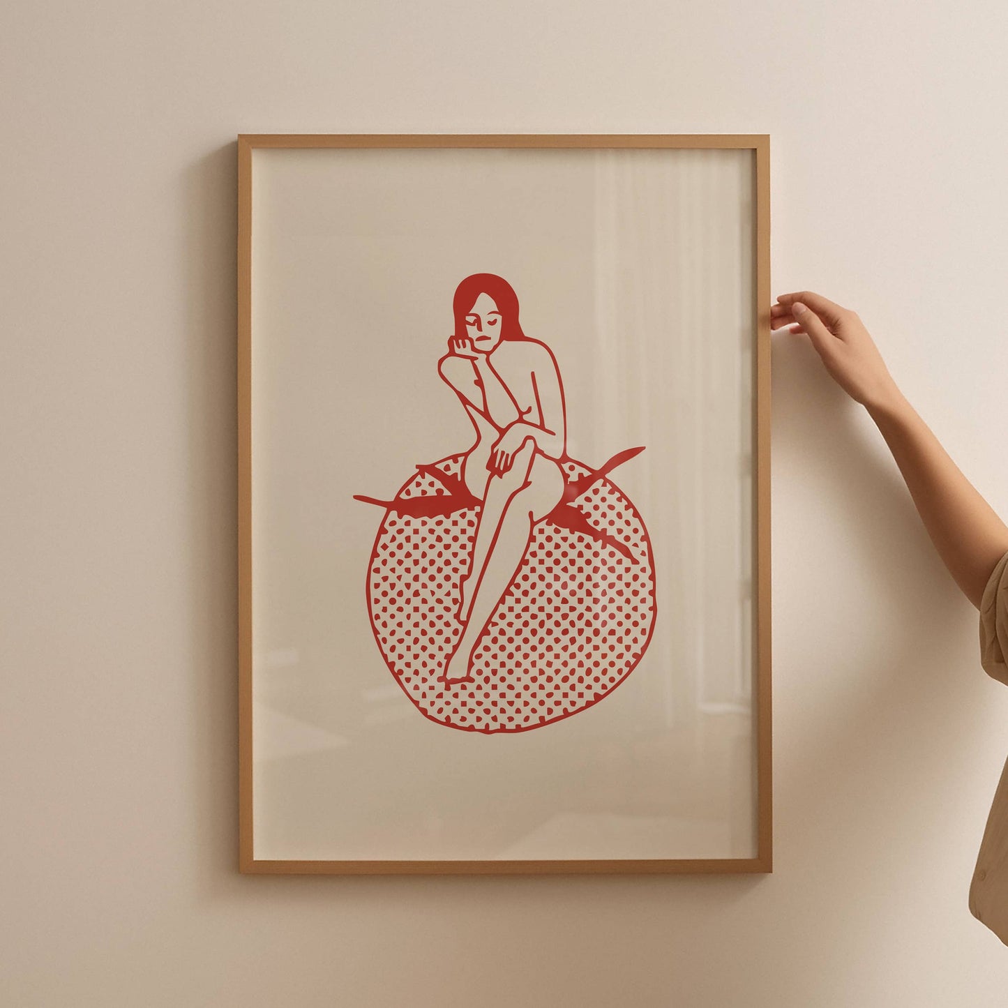 Tomato Girl Vintage Art Print