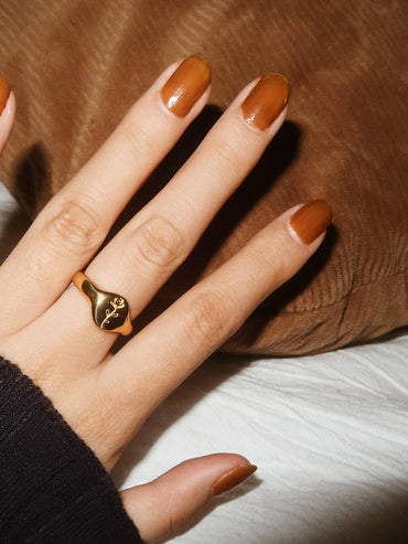 Georgia 18K Gold Non Tarnish Rose Ring