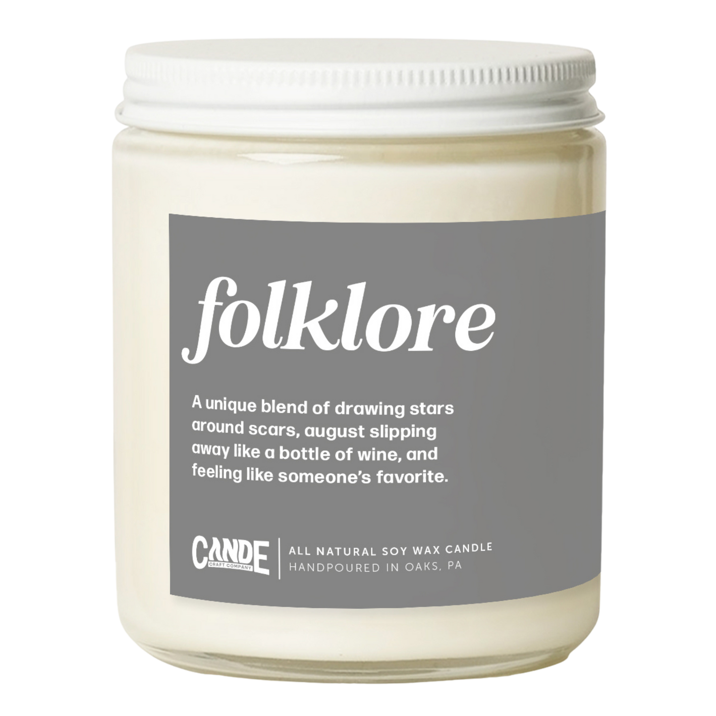 Folklore Taylor Swift Candle
