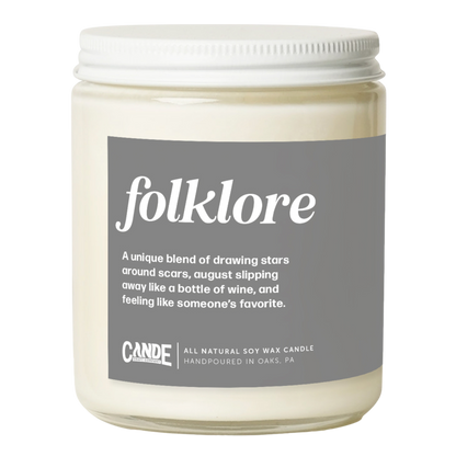 Folklore Taylor Swift Candle