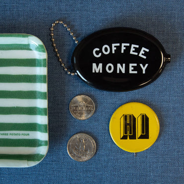Rubber coin purse for caffeine cash + small gifts in gift shops