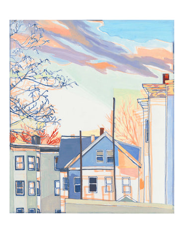 Cambridge Winter Light New England Art Print