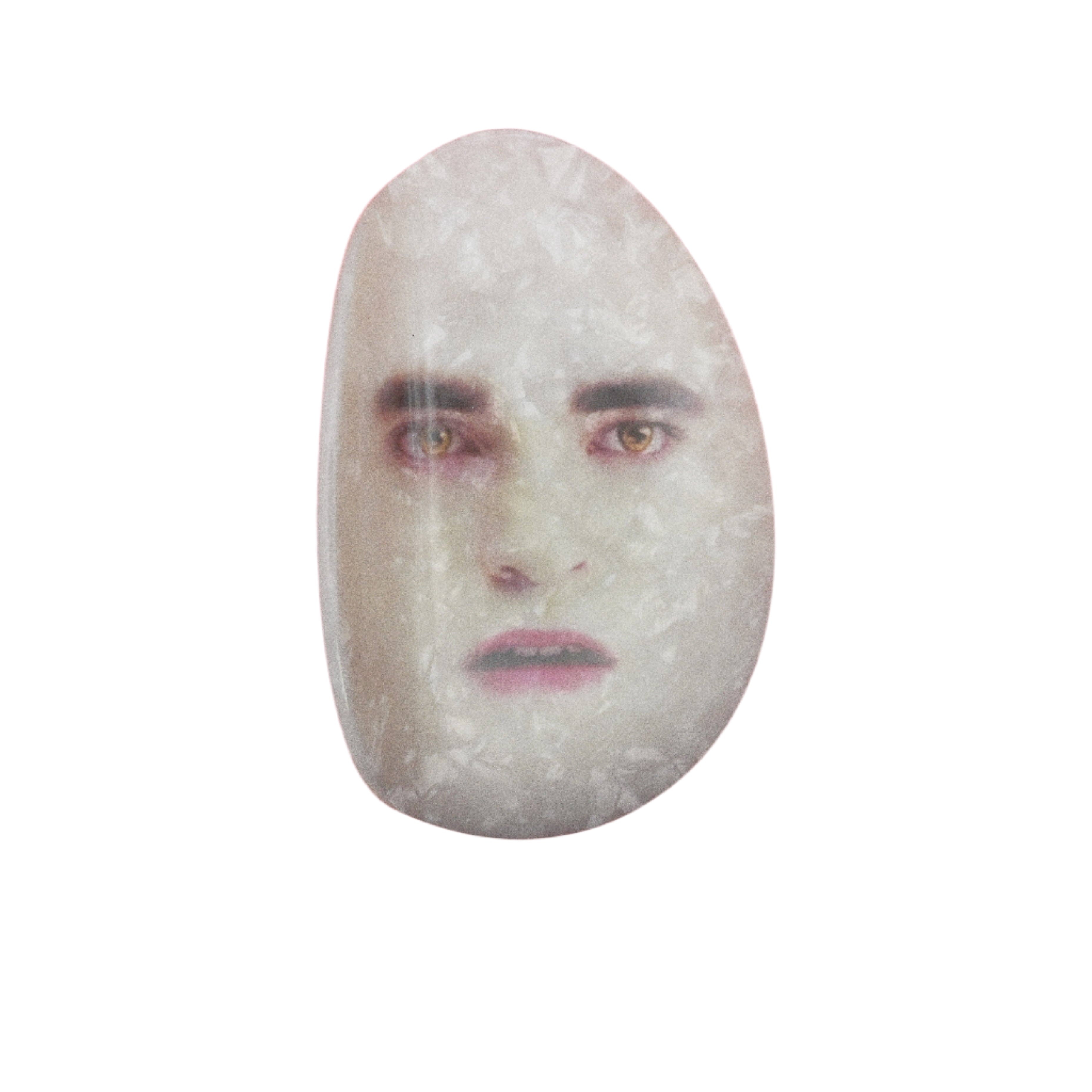 Eggward Twilight hair claw clip with Edward Cullen egg meme