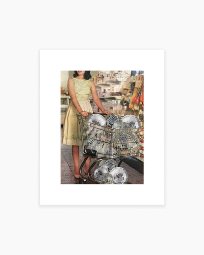 Disco-unt Supermarket Art Print