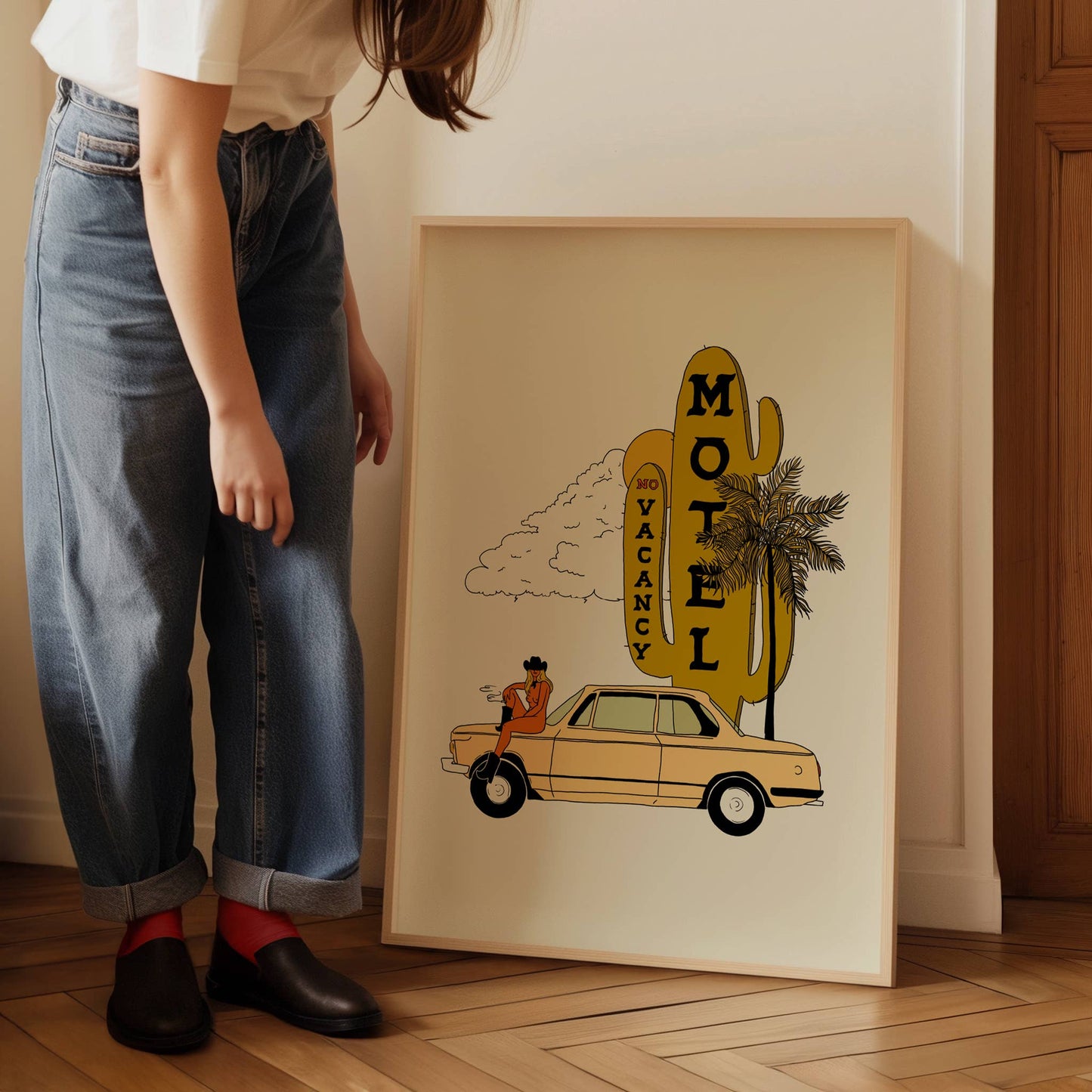 No Vacancy Western Art Print
