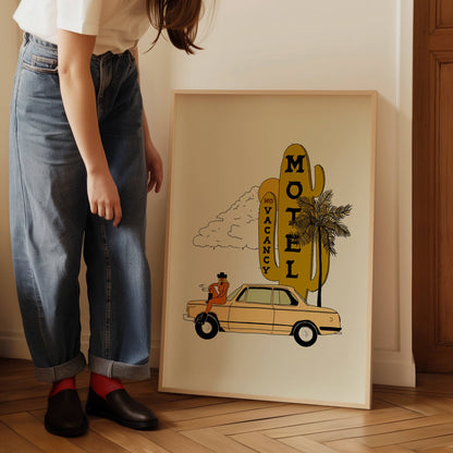 No Vacancy Western Art Print