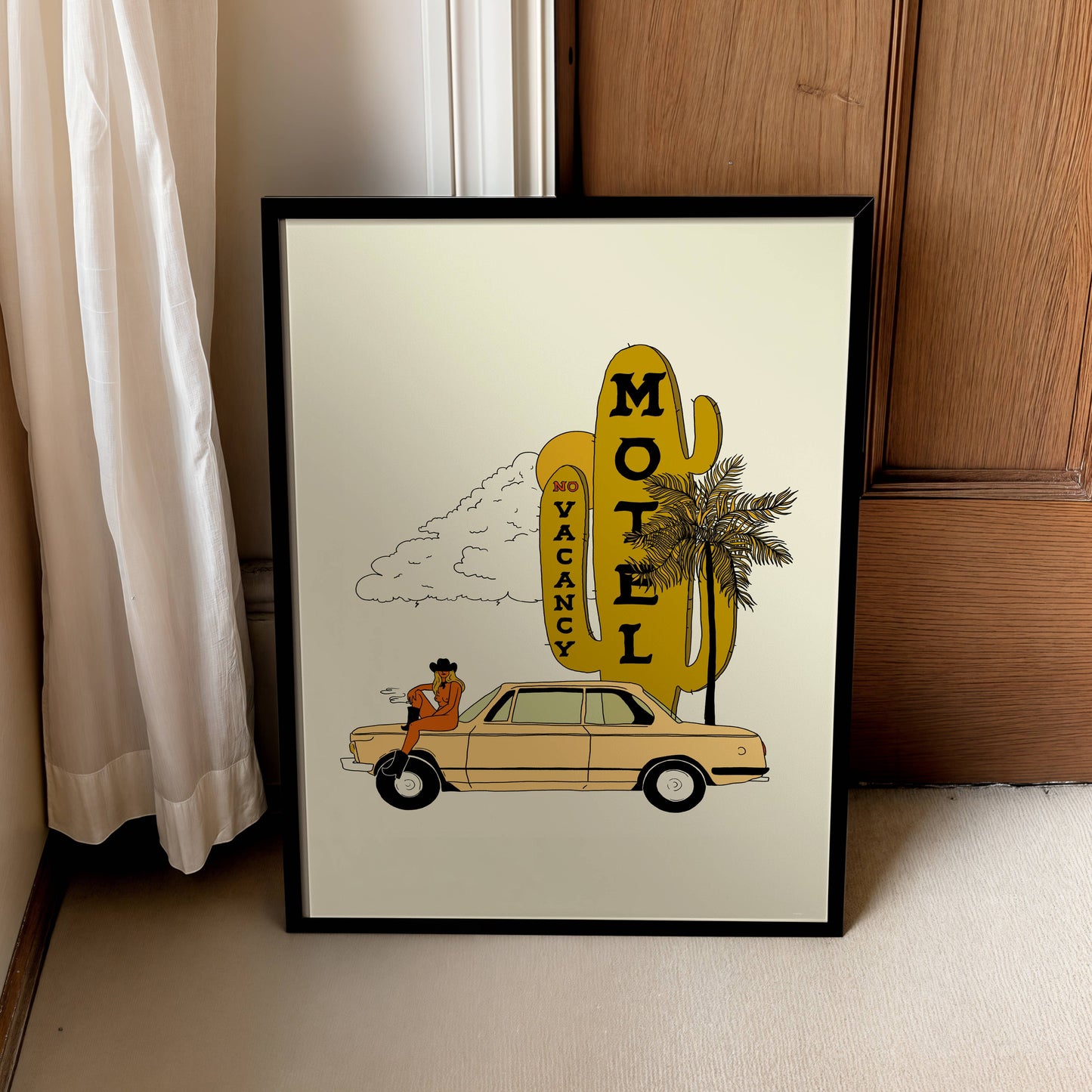 No Vacancy Western Art Print