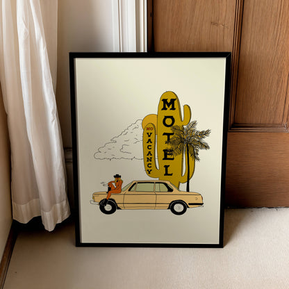 No Vacancy Western Art Print