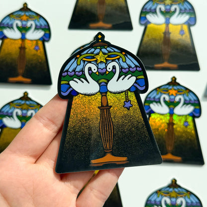 SWAN LAMP STICKER