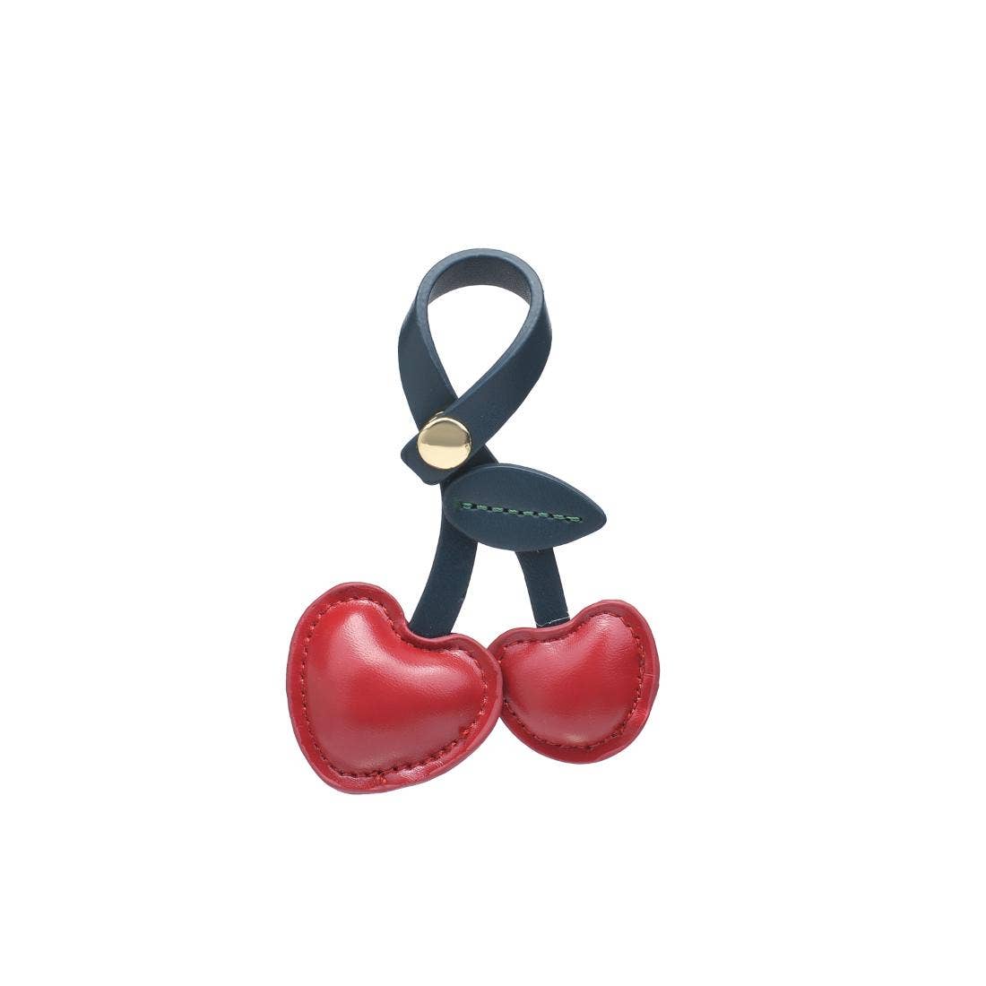 Vegan leather Cherry Bag Charm 