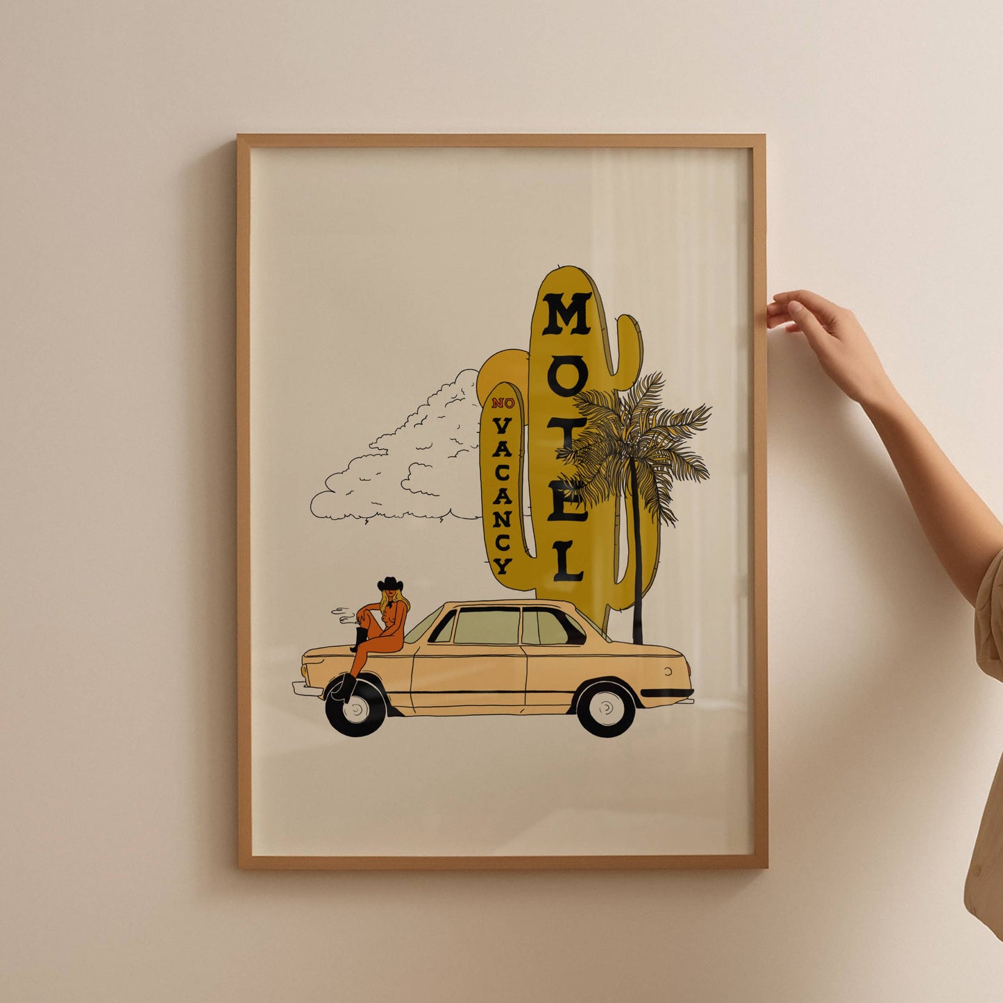 No Vacancy Western Art Print