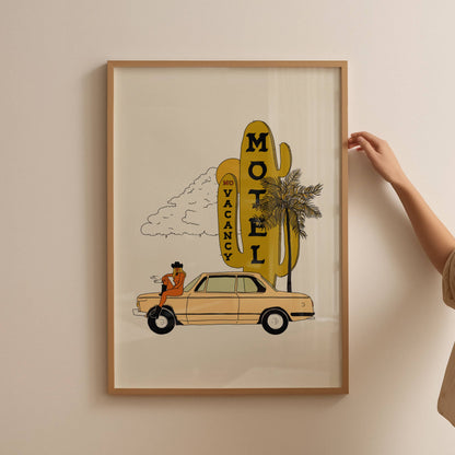 No Vacancy Western Art Print