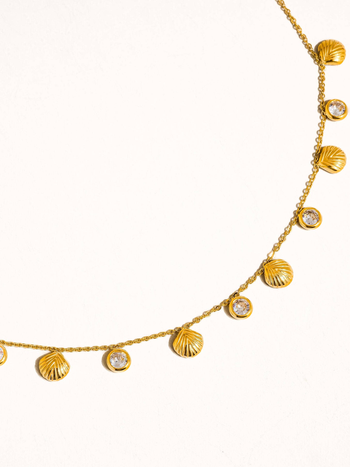 Sylvain 18K Yellow Gold Shell Charm Necklace