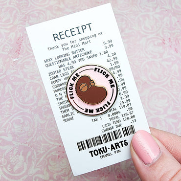 The Bean Spinning Enamel Pin