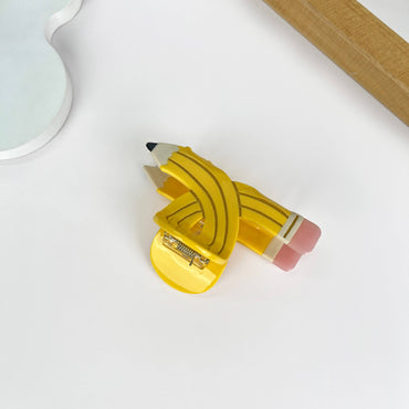 Pencil hair claw clip