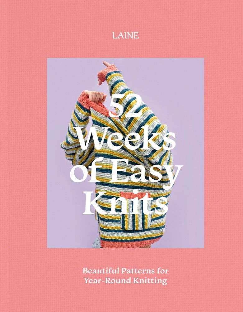 52 Weeks of Easy Knits book with beginner friendly knitting patterns
