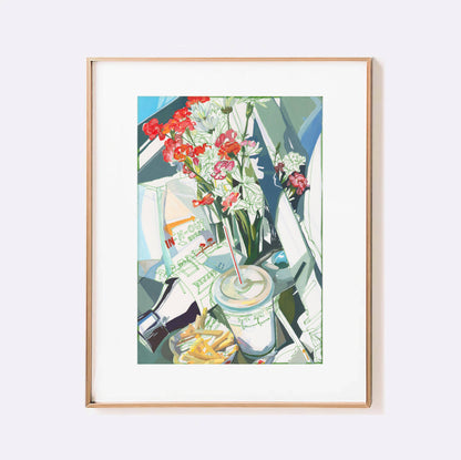 Road Trip with In N Out Art Print
