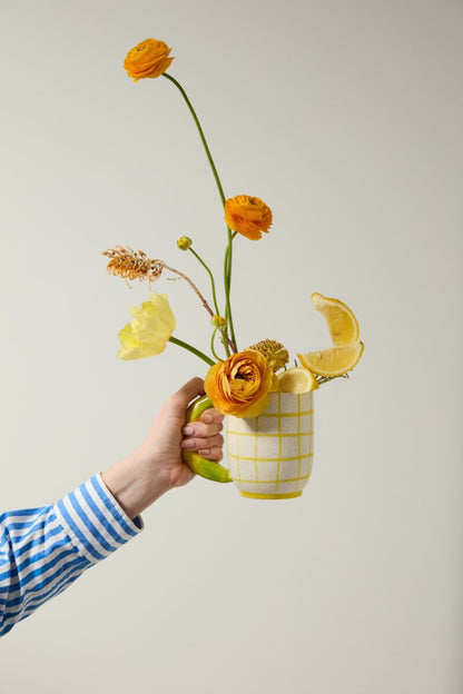 Fresh Fruit Banana Mug with Saucer