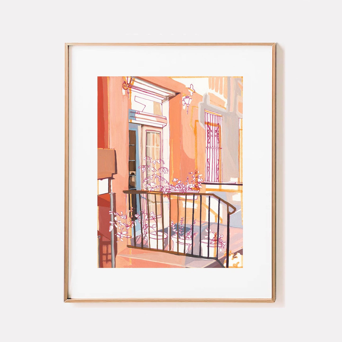 Golden Hour in Brooklyn Art Print