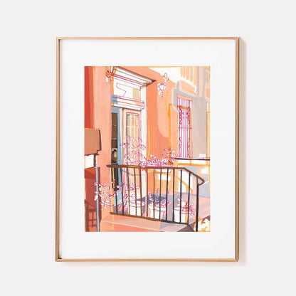 Golden Hour in Brooklyn Art Print