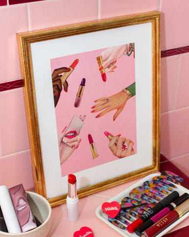 Lip Service Art Print