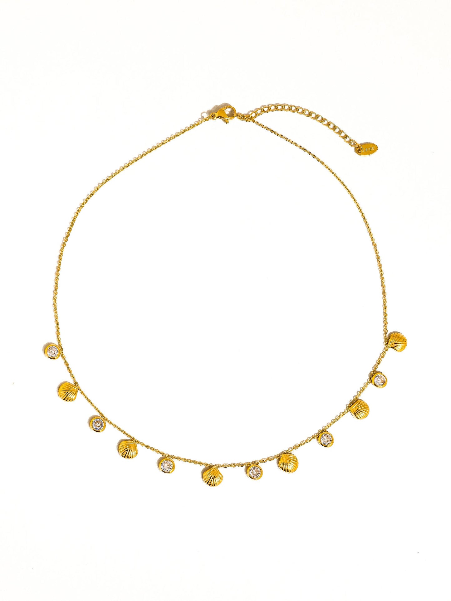 Sylvain 18K Yellow Gold Shell Charm Necklace