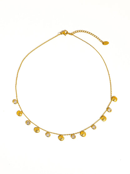 Sylvain 18K Yellow Gold Shell Charm Necklace