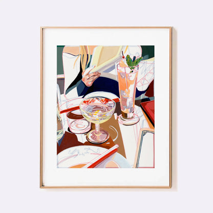 Martini with a Twist Cocktails Art Print