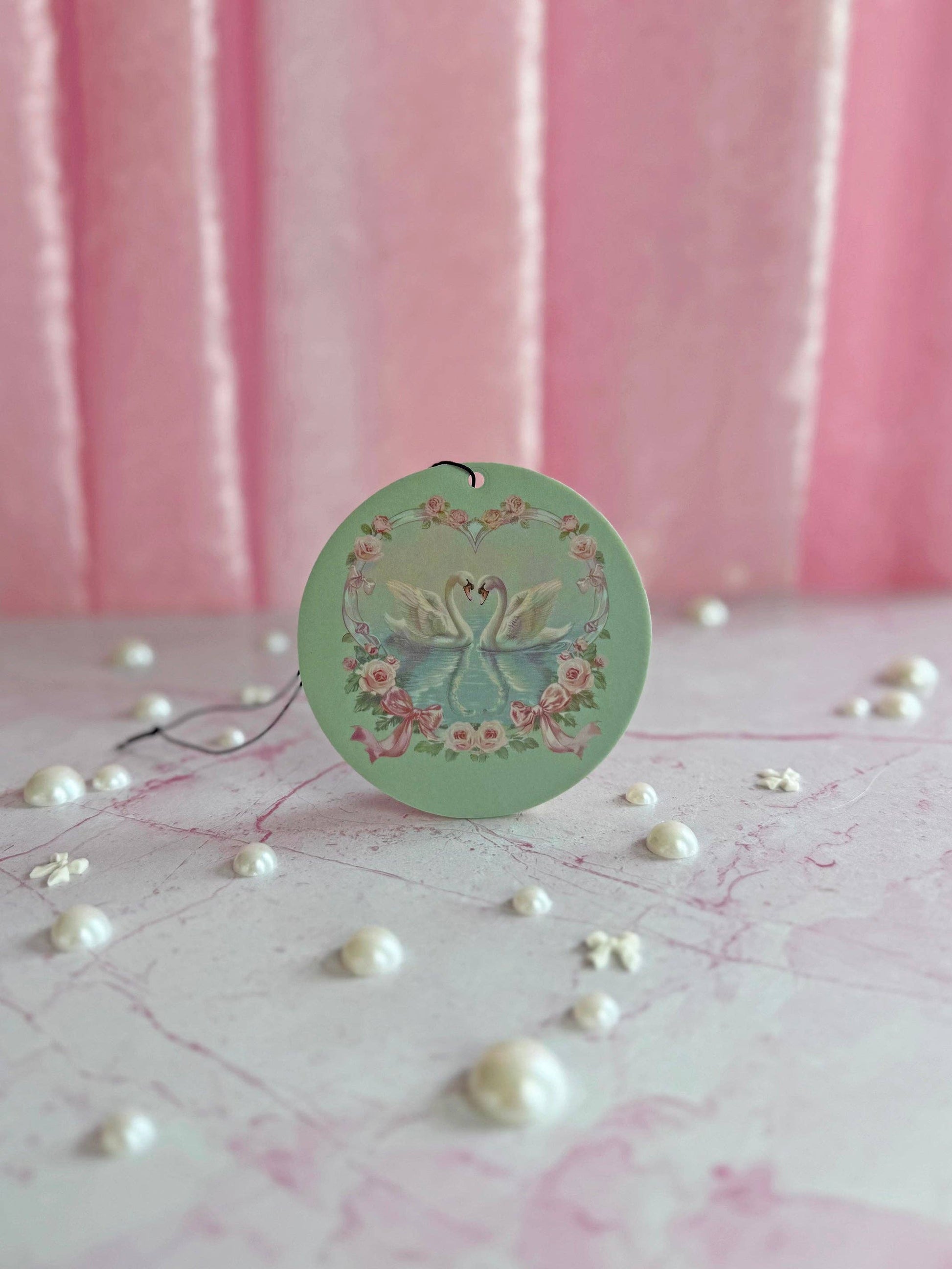 Heart swan air freshener for car or room