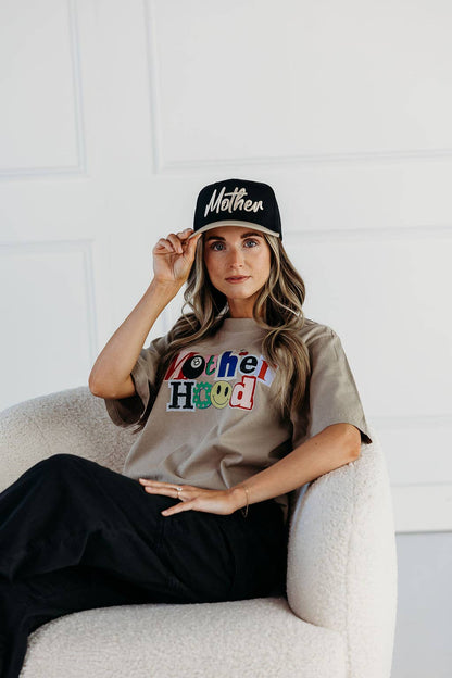 Mother Black & Tan Women's Vintage Embroidered Hat