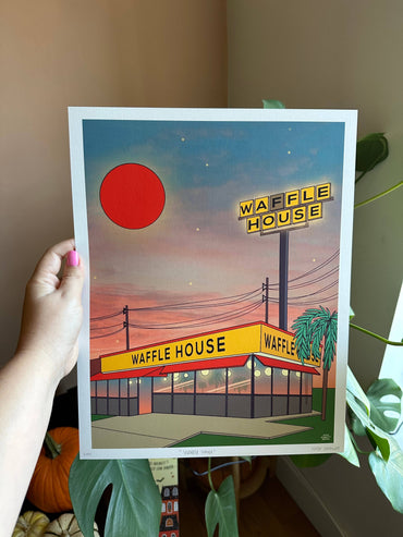 Waffle house print for gift