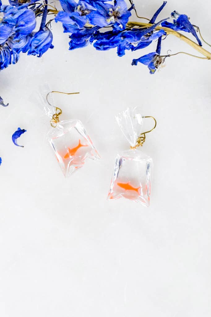 Goldfish Earrings For Kids