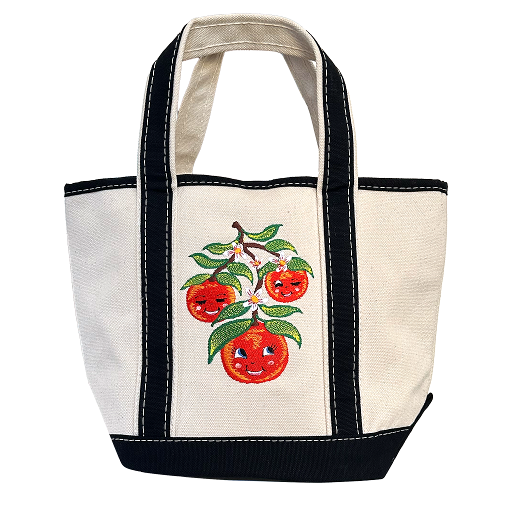 Darlin Clementine Mini Canvas Tote Bag