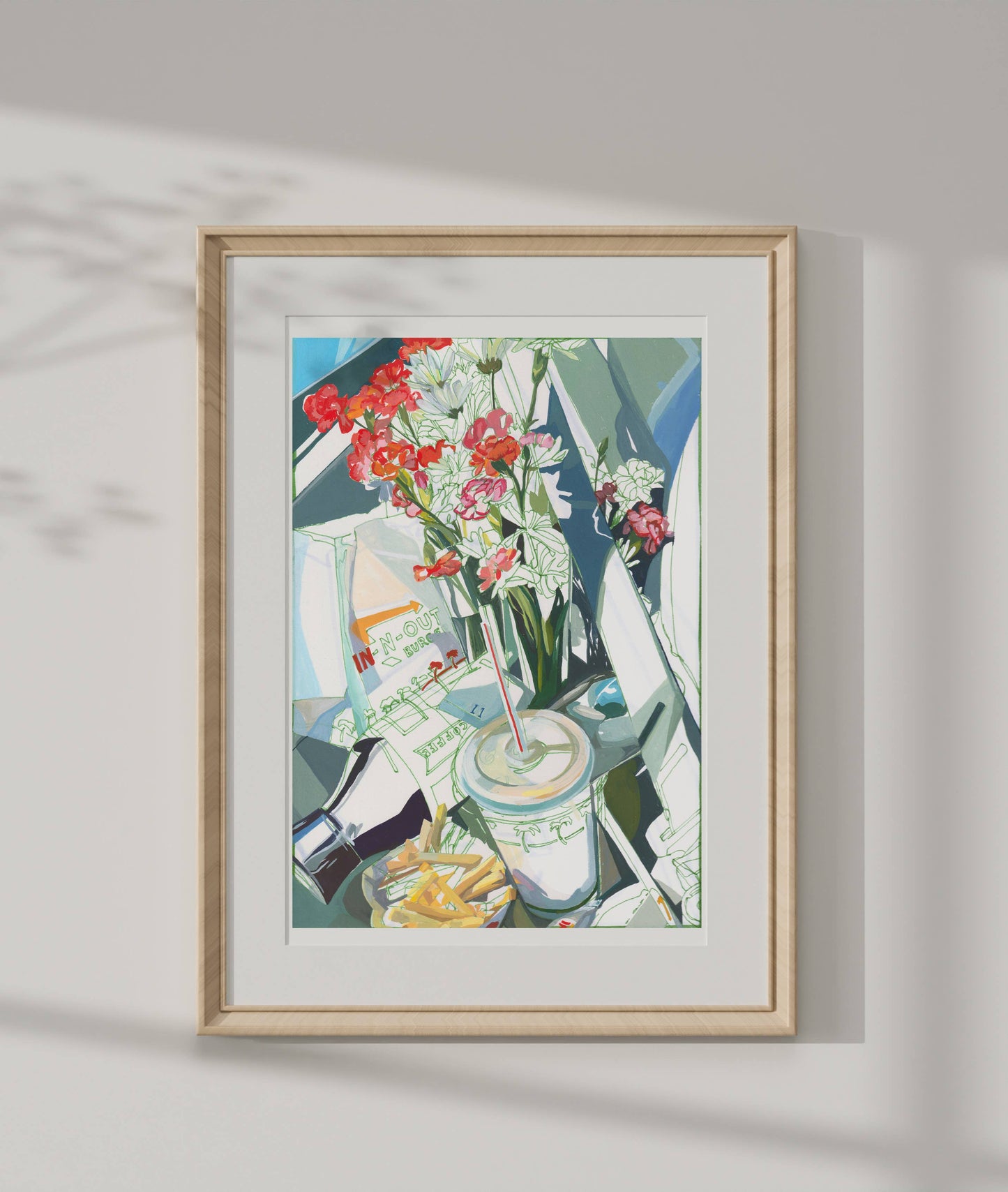 Road Trip with In N Out Art Print