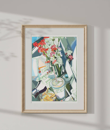 Road Trip with In N Out Art Print